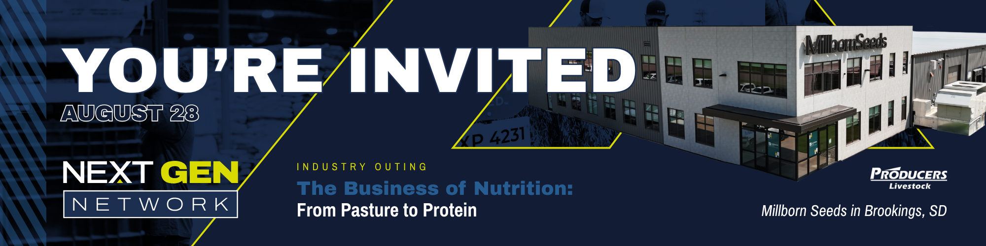 Producers Livestock's Next Gen Network Industry Outing to Millborn Seeds